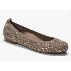 Vionic Women's Spark Willow Ballet Flat Taupe Size 9